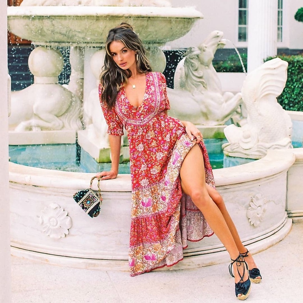 Arnhem Jasmine midi dress in Capari